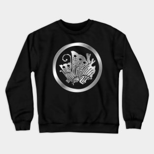 Taira Clan Kamon Silver Chrome Crewneck Sweatshirt